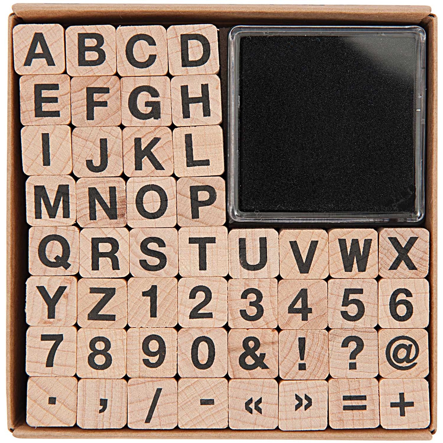 Stempelset "ABC & Zahlen" (49teilig, serifenlos) - IN LOVE WITH PAPER