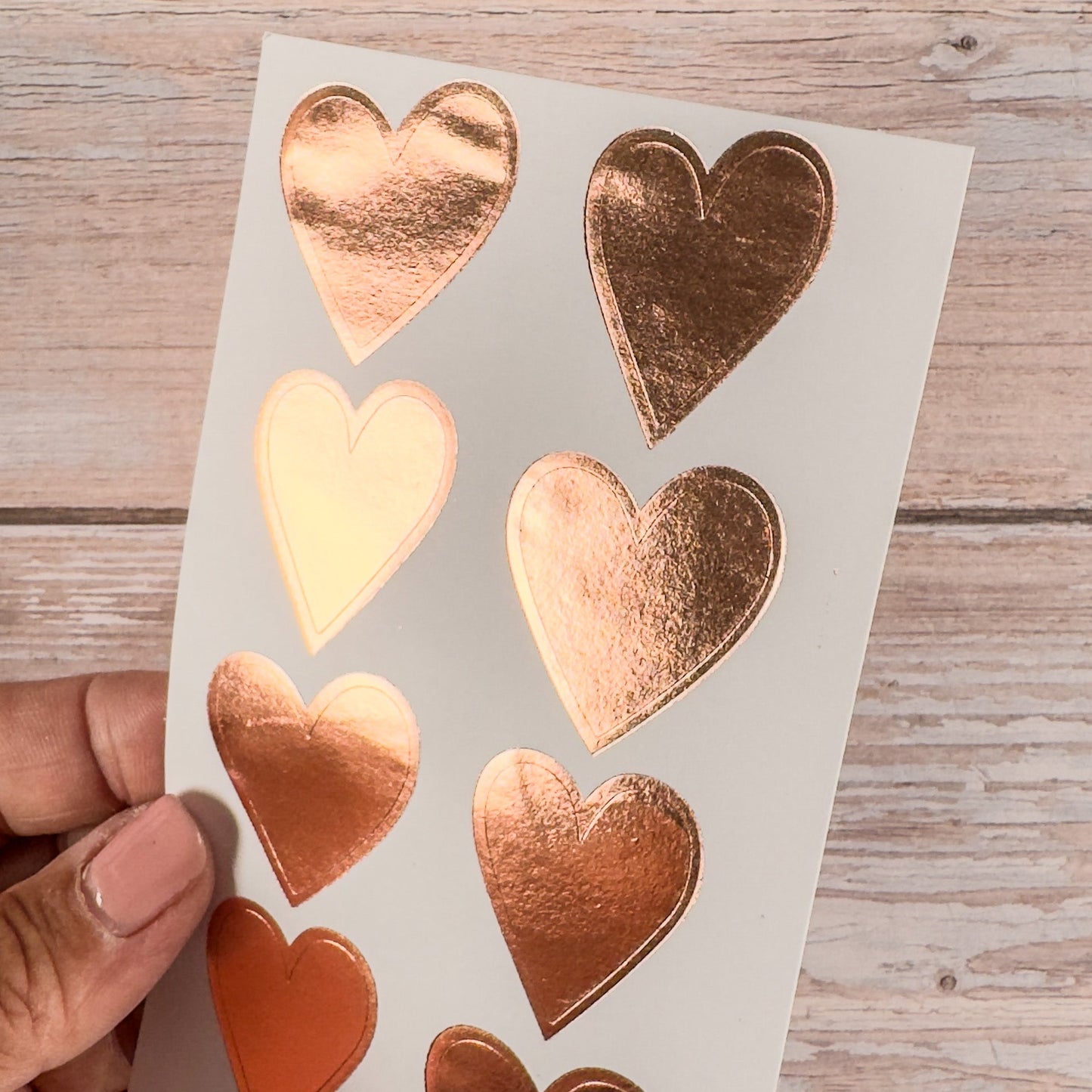 Sticker Herzen (roségold) - IN LOVE WITH PAPER