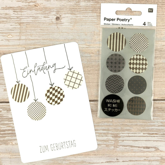 Sticker Kreise/Punkte (Washi-Tape)