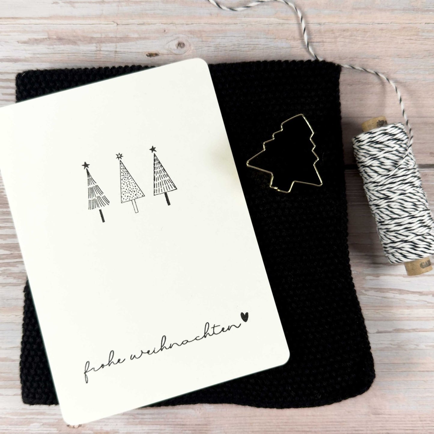 Weihnachtsstempel Bäumchen mit Punkten - IN LOVE WITH PAPER