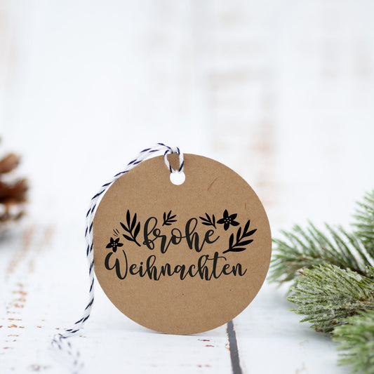 Weihnachtsstempel "frohe Weihnachten" - IN LOVE WITH PAPER