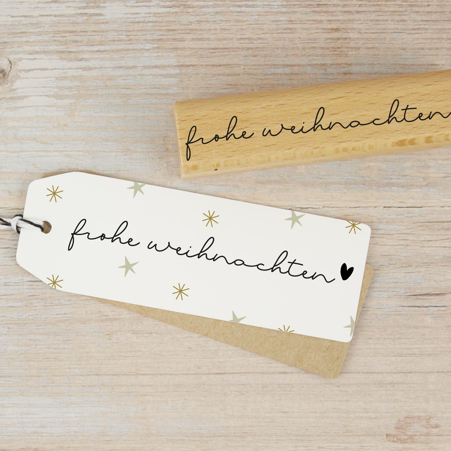 Weihnachtsstempel Frohe Weihnachten (mit Herz) - IN LOVE WITH PAPER