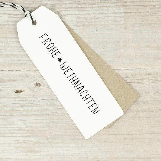 Stempel Frohe Weihnachten mit Sternchen