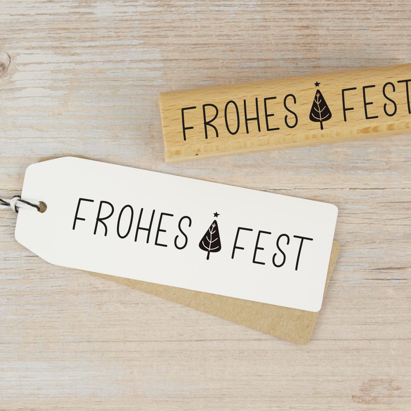 Weihnachtsstempel "Frohes Fest" - IN LOVE WITH PAPER