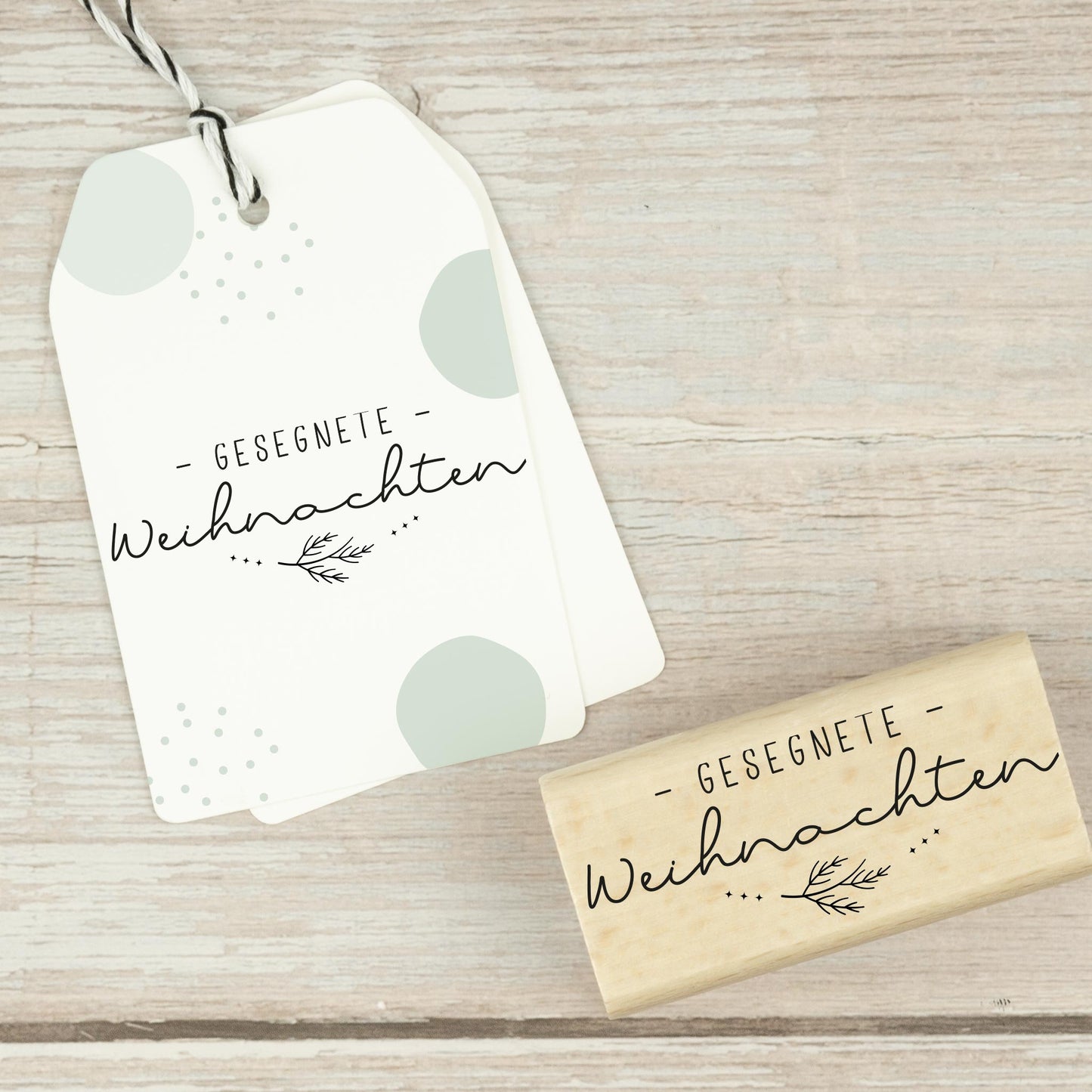 Weihnachtsstempel "Gesegnete Weihnachten" - IN LOVE WITH PAPER