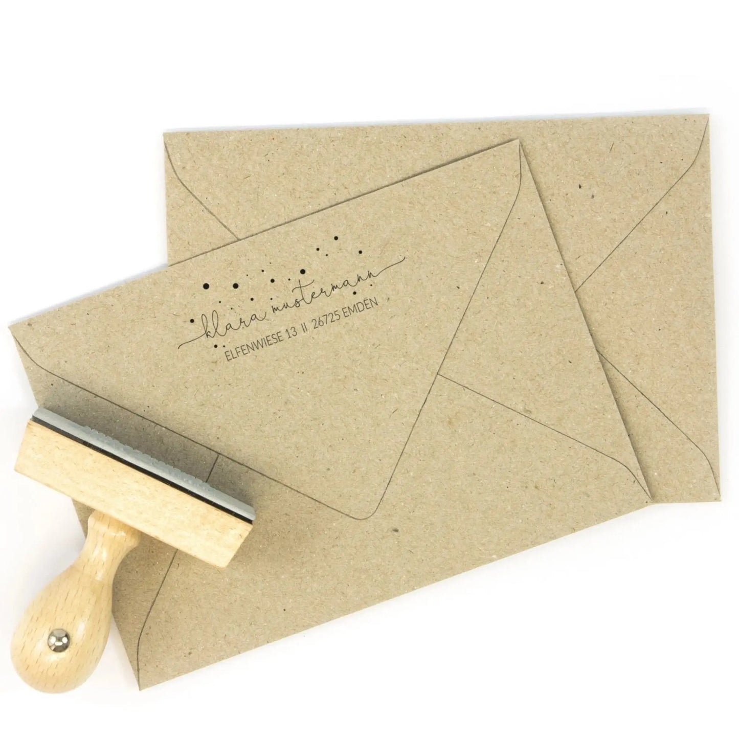 Adressstempel mit Punkten "Emden" - IN LOVE WITH PAPER