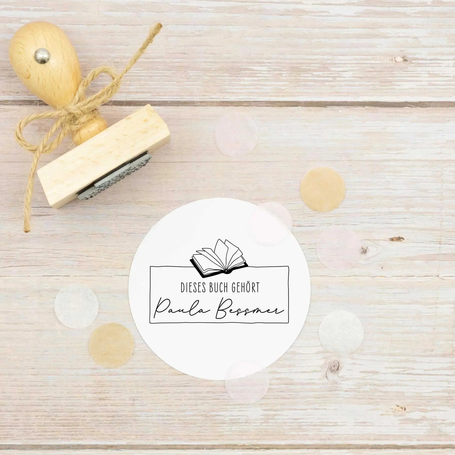 Buchstempel "Bücherwurm" - IN LOVE WITH PAPER