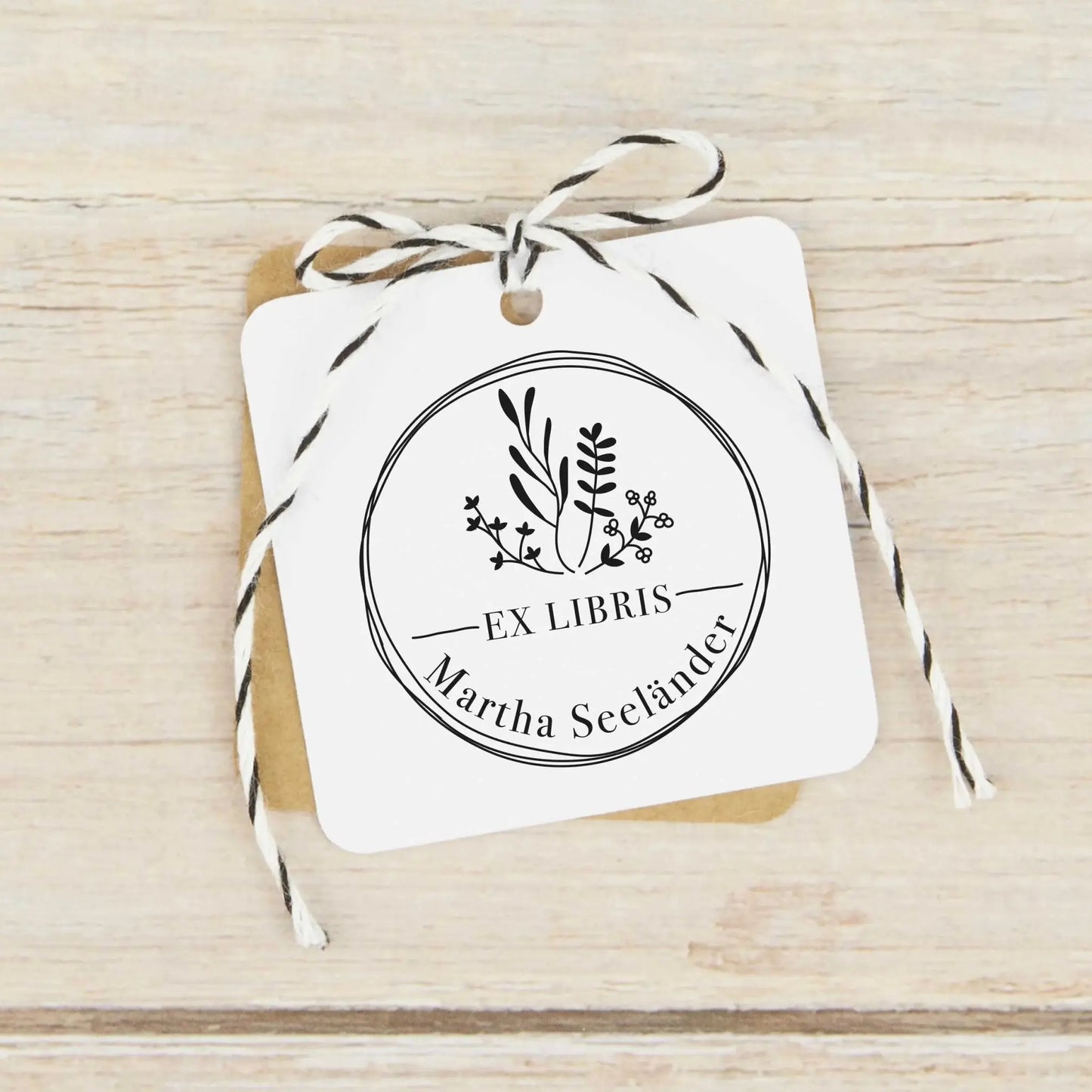 Ex Libris-Stempel "Blumenkreis" - IN LOVE WITH PAPER