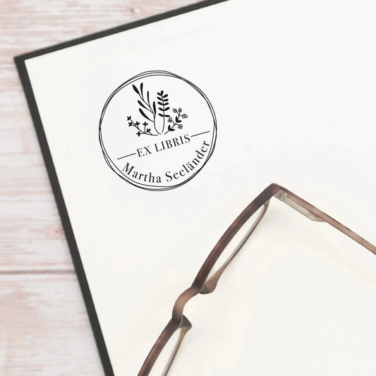 Ex Libris-Stempel "Blumenkreis"