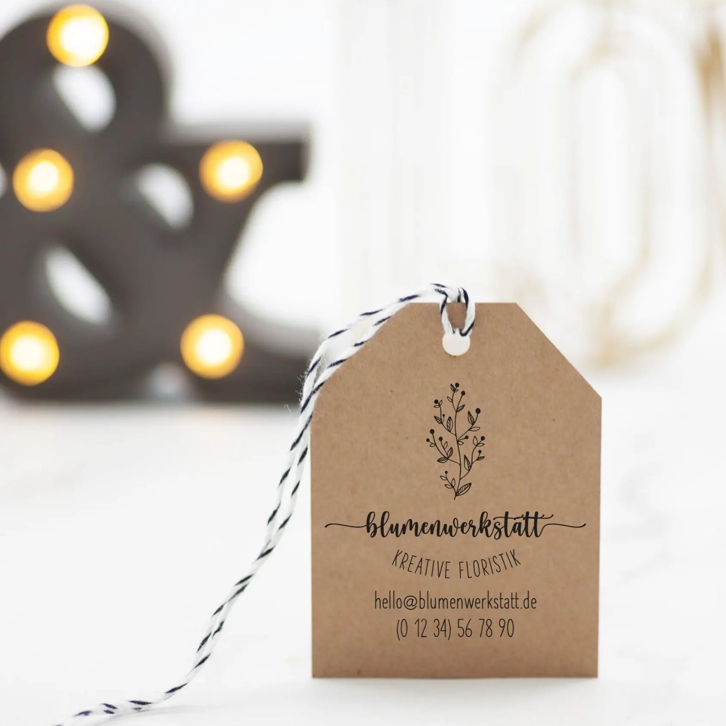 Firmenstempel "Blumenwerkstatt" - IN LOVE WITH PAPER