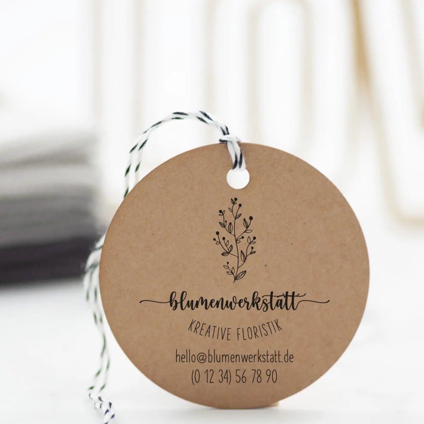 Firmenstempel "Blumenwerkstatt" - IN LOVE WITH PAPER