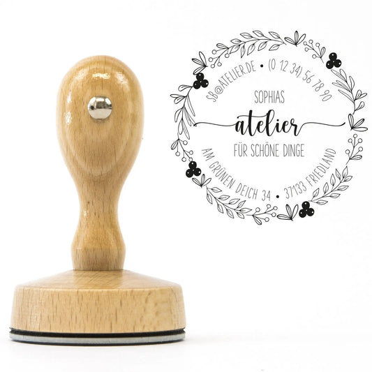 Handmade Stempel für Selbstgemachtes "Blütenkranz"