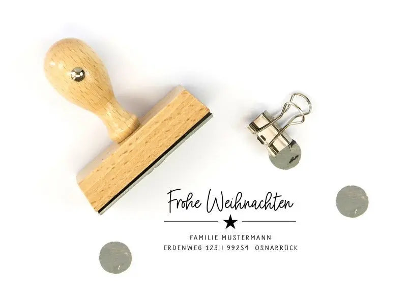 Individueller Weihnachtsstempel "Frohe Post" - IN LOVE WITH PAPER