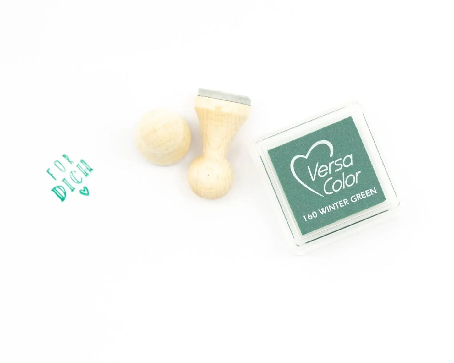 Mini-Stempelkissen grün - Versa Color "winter green" - IN LOVE WITH PAPER