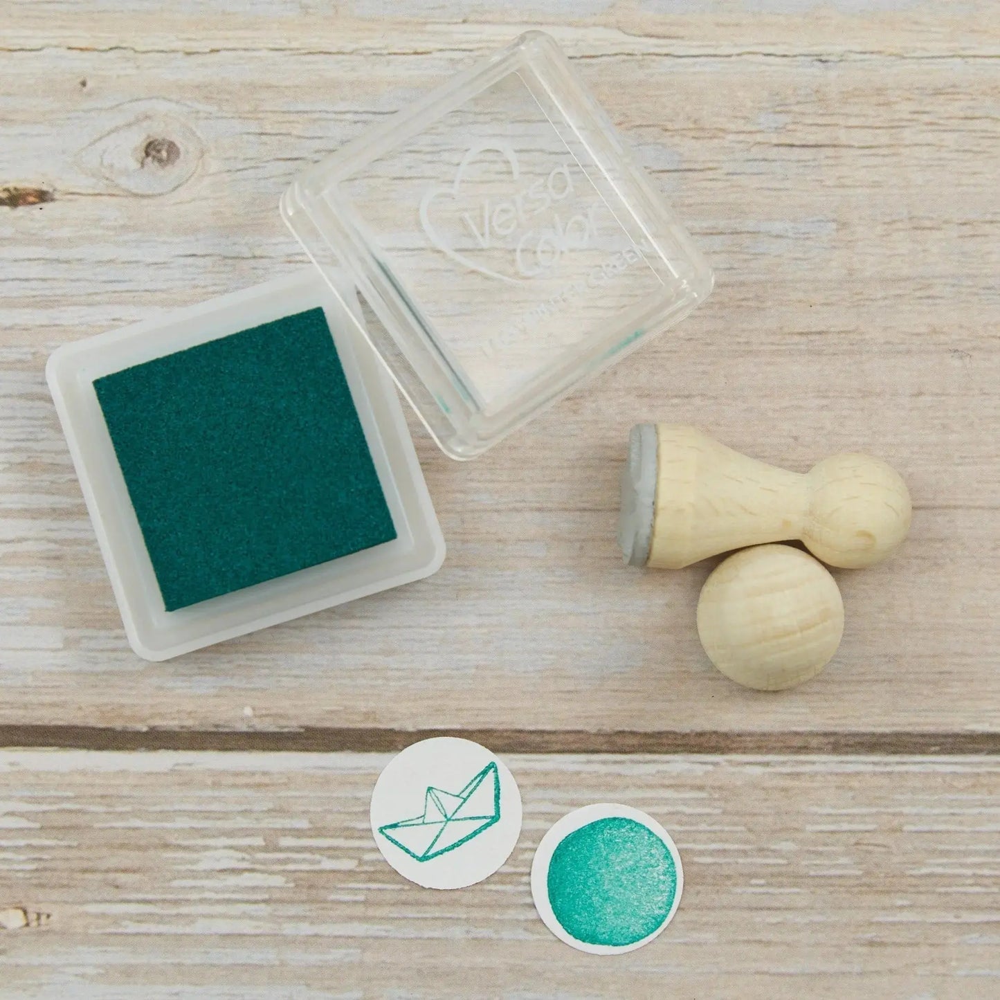 Mini-Stempelkissen grün - Versa Color "winter green" - IN LOVE WITH PAPER