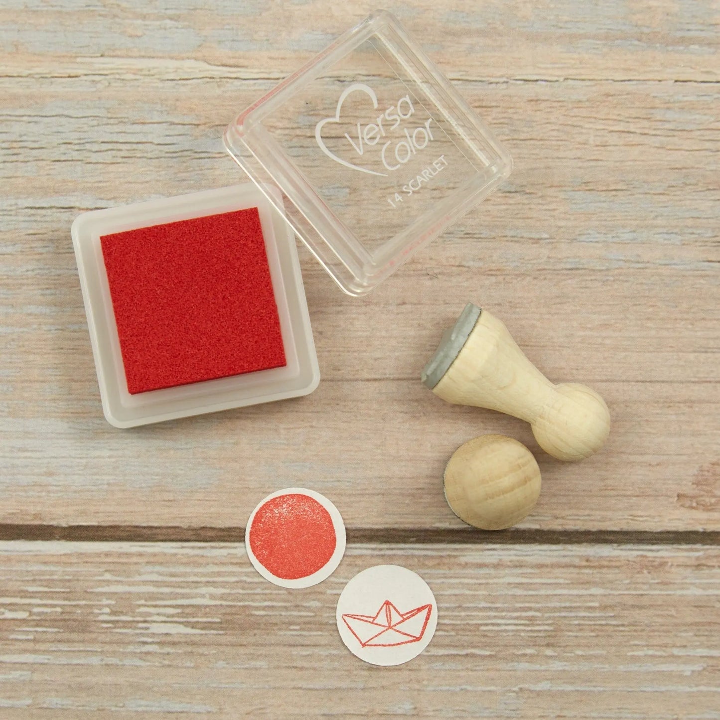 Mini-Stempelkissen rot - Versa Color "scarlet" - IN LOVE WITH PAPER