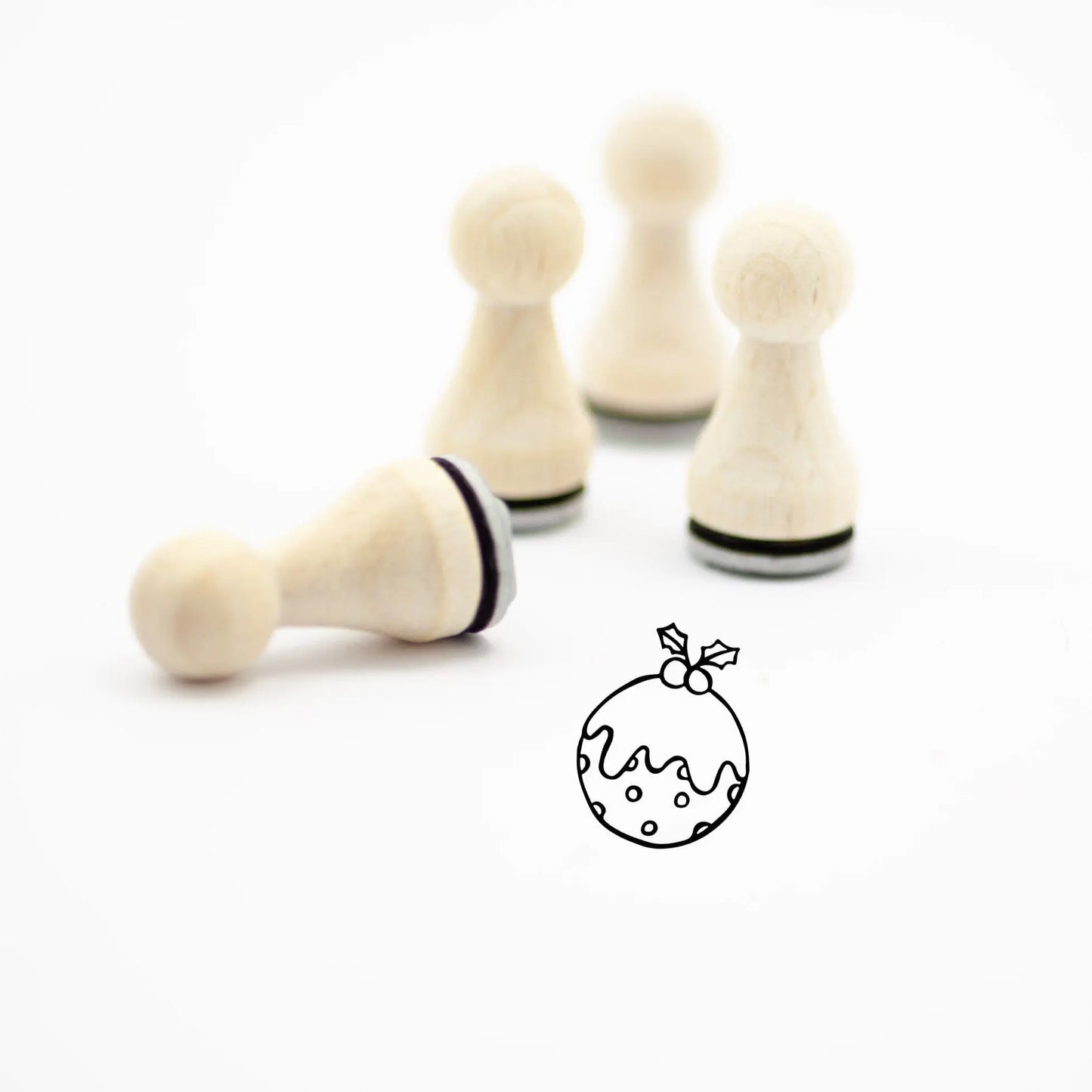 Ministempel "Christbaumkugel mit Schnee" - IN LOVE WITH PAPER