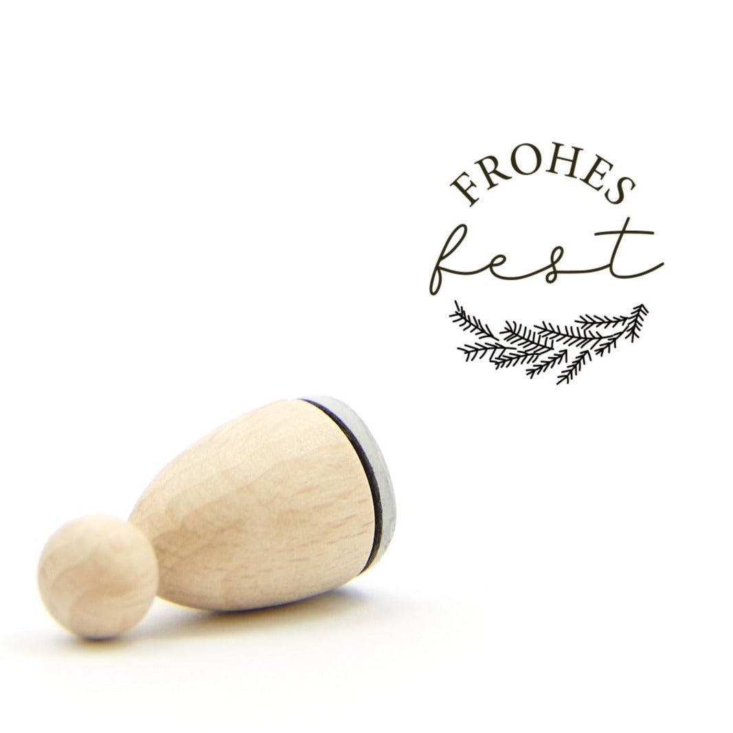 Ministempel "Frohes Fest" - IN LOVE WITH PAPER