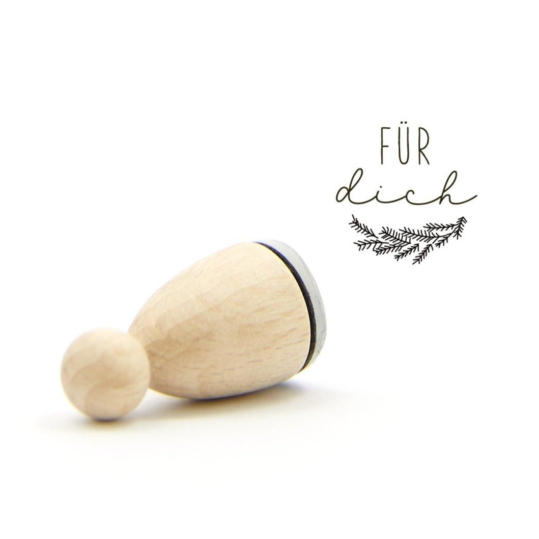 Ministempel "Für dich" (Weihnachten) - IN LOVE WITH PAPER