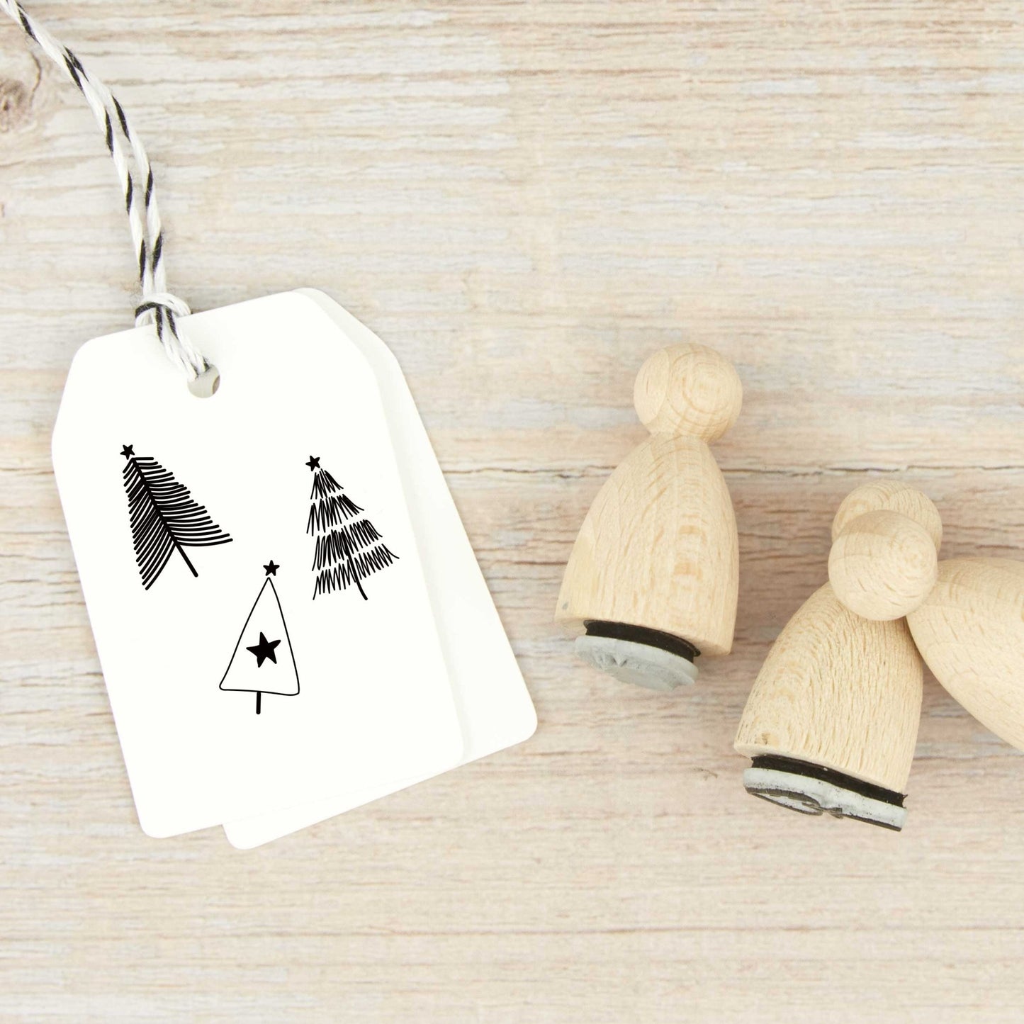 Ministempel-Set "Weihnachtsbäumchen" - IN LOVE WITH PAPER