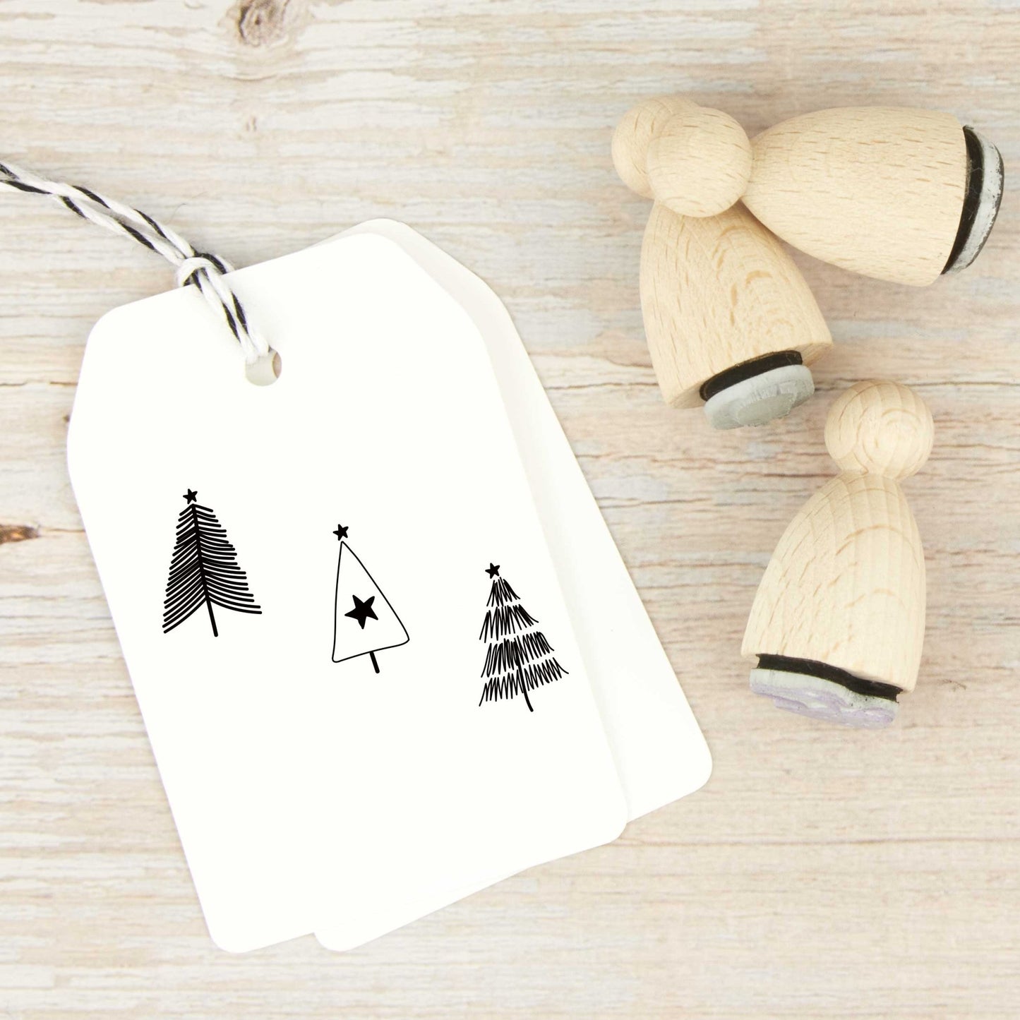 Ministempel-Set "Weihnachtsbäumchen" - IN LOVE WITH PAPER