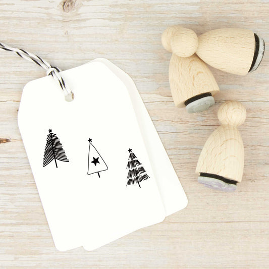 Ministempel-Set "Weihnachtsbäumchen" - IN LOVE WITH PAPER