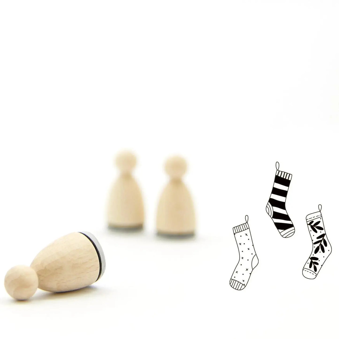 Ministempel-Set "Weihnachtssocken" - IN LOVE WITH PAPER