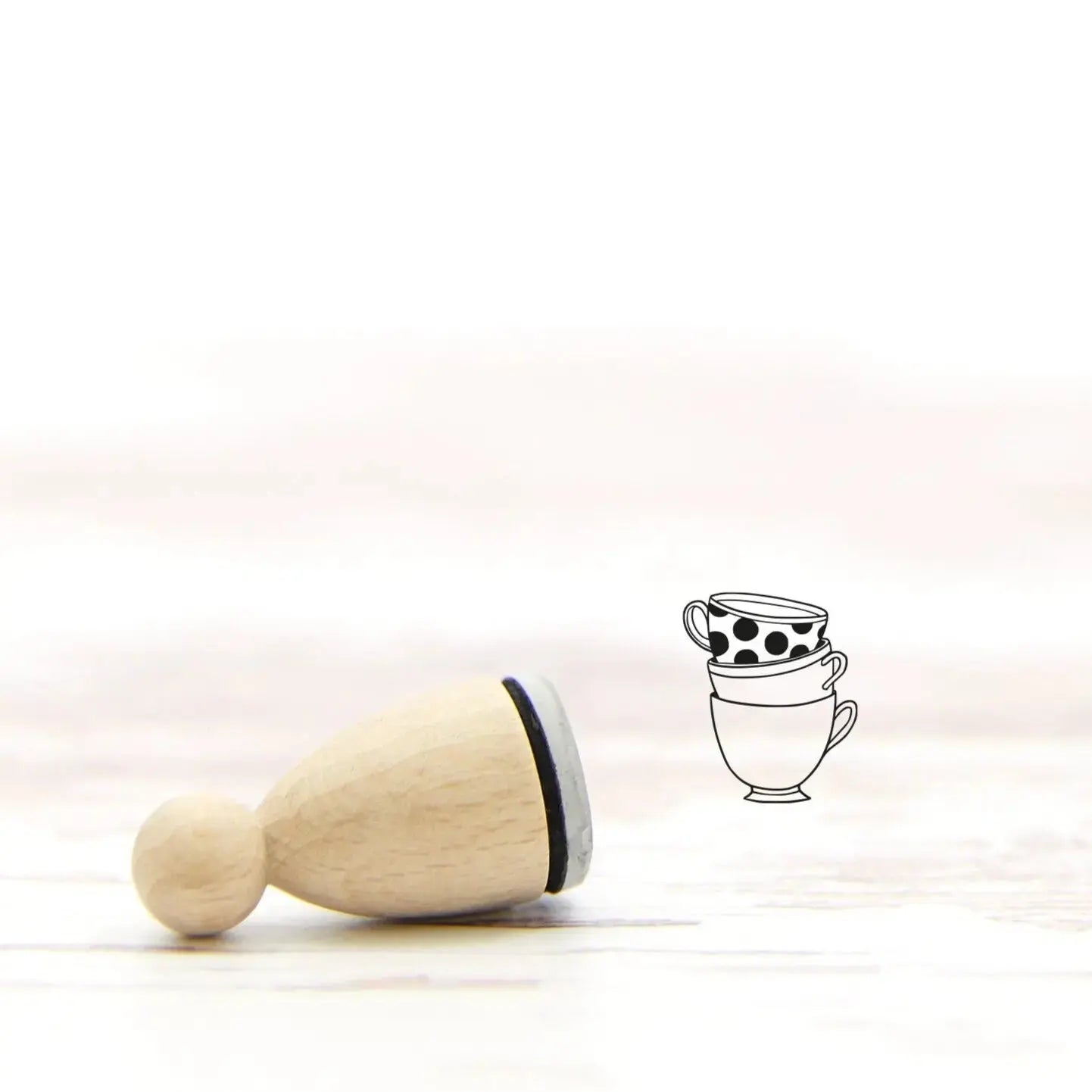 Ministempel "Tassenstapel" - IN LOVE WITH PAPER