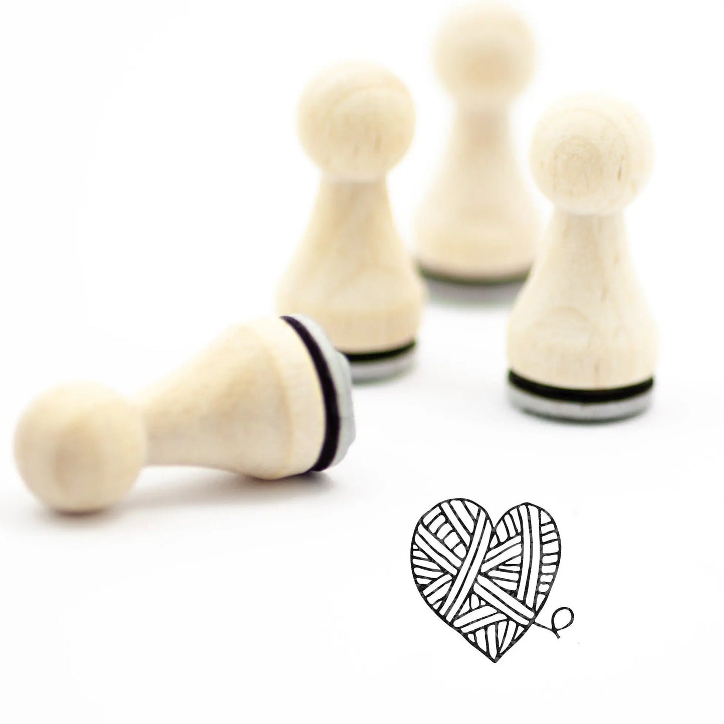 Ministempel Wollherz - IN LOVE WITH PAPER