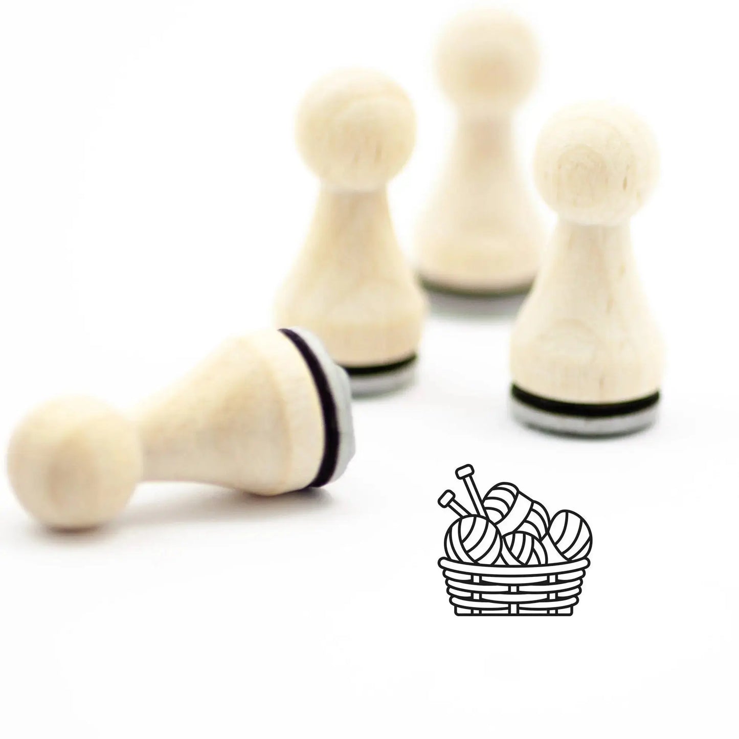 Ministempel Wollkorb - IN LOVE WITH PAPER