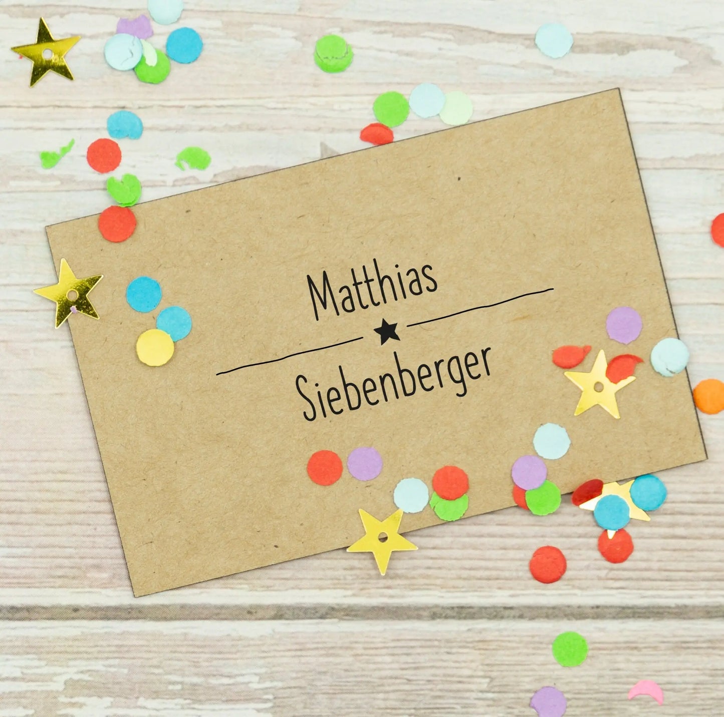 Namensstempel Stern - IN LOVE WITH PAPER