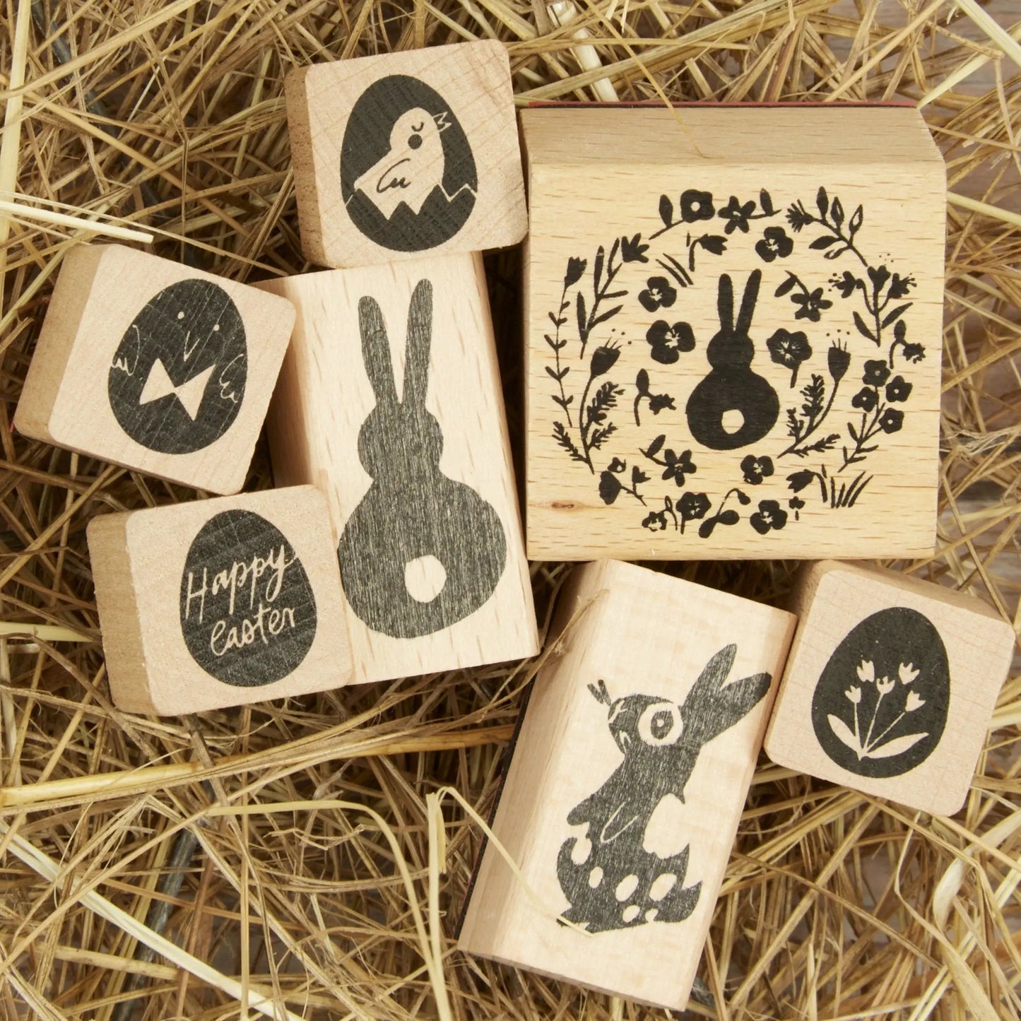 Osterstempel-Set mit Osterhasen und Ostereiern - IN LOVE WITH PAPER