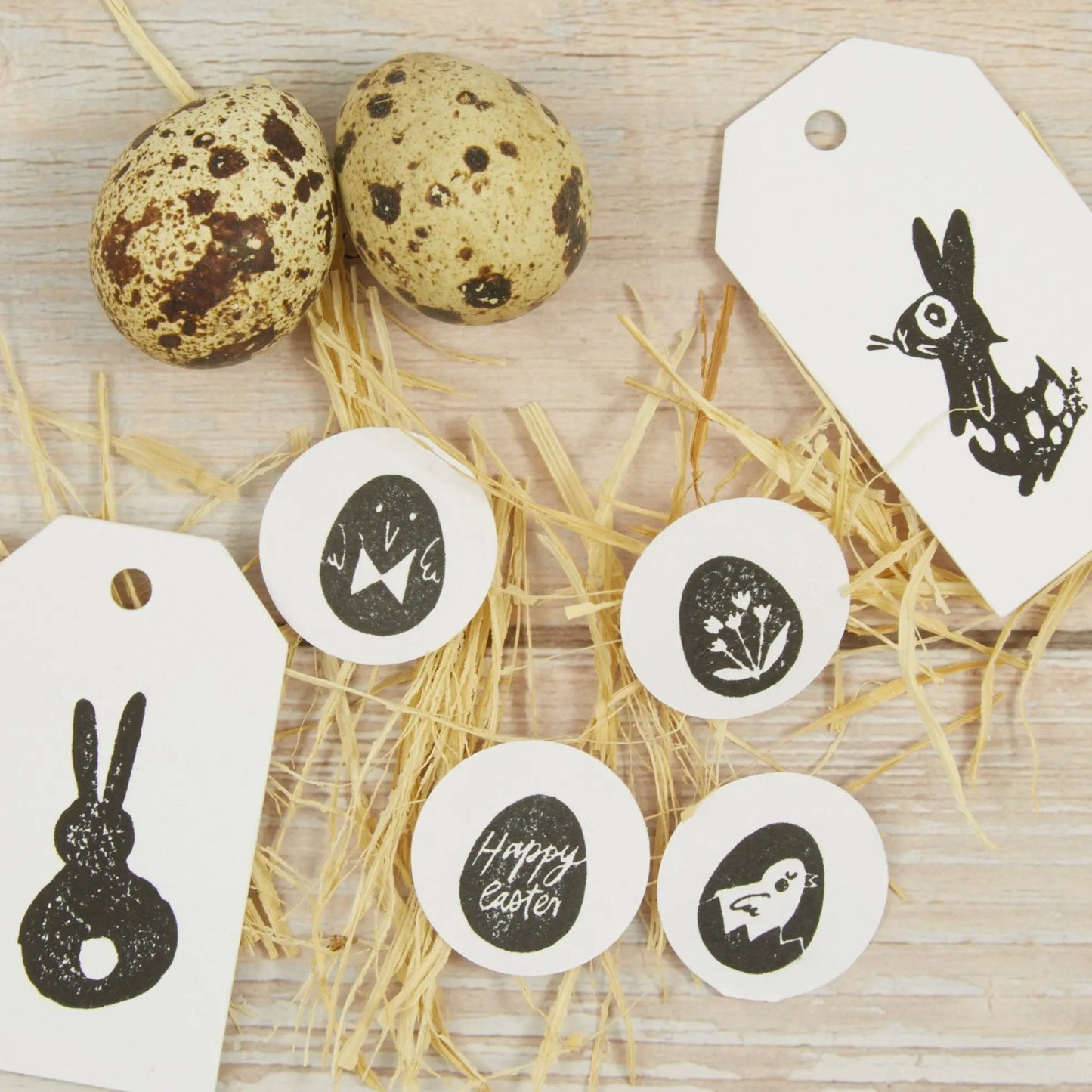 Osterstempel-Set mit Osterhasen und Ostereiern - IN LOVE WITH PAPER
