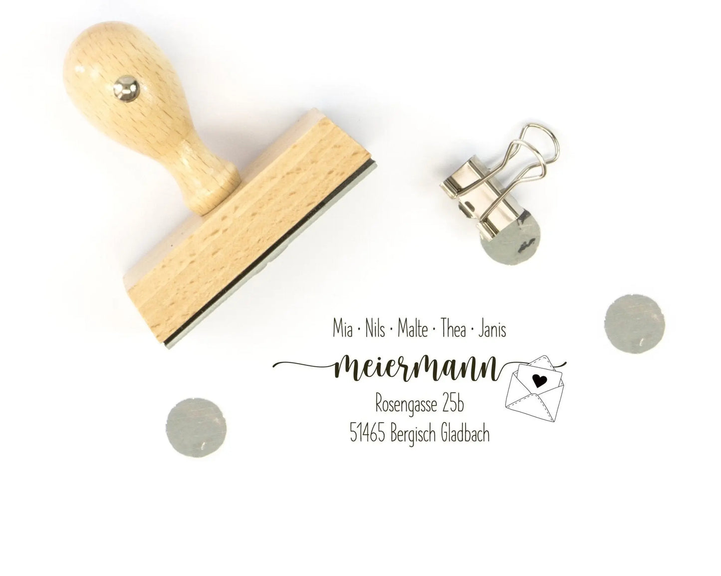 Personalisierter Adressstempel "Bergisch Gladbach" - IN LOVE WITH PAPER