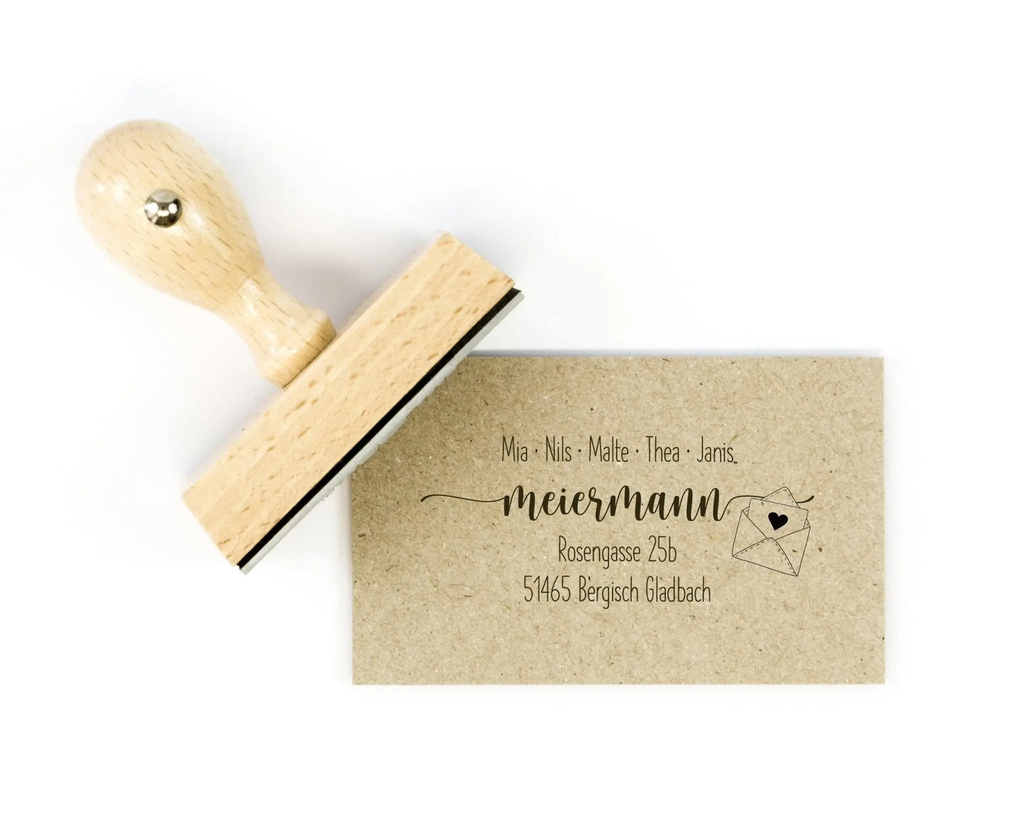 Personalisierter Adressstempel "Bergisch Gladbach" - IN LOVE WITH PAPER