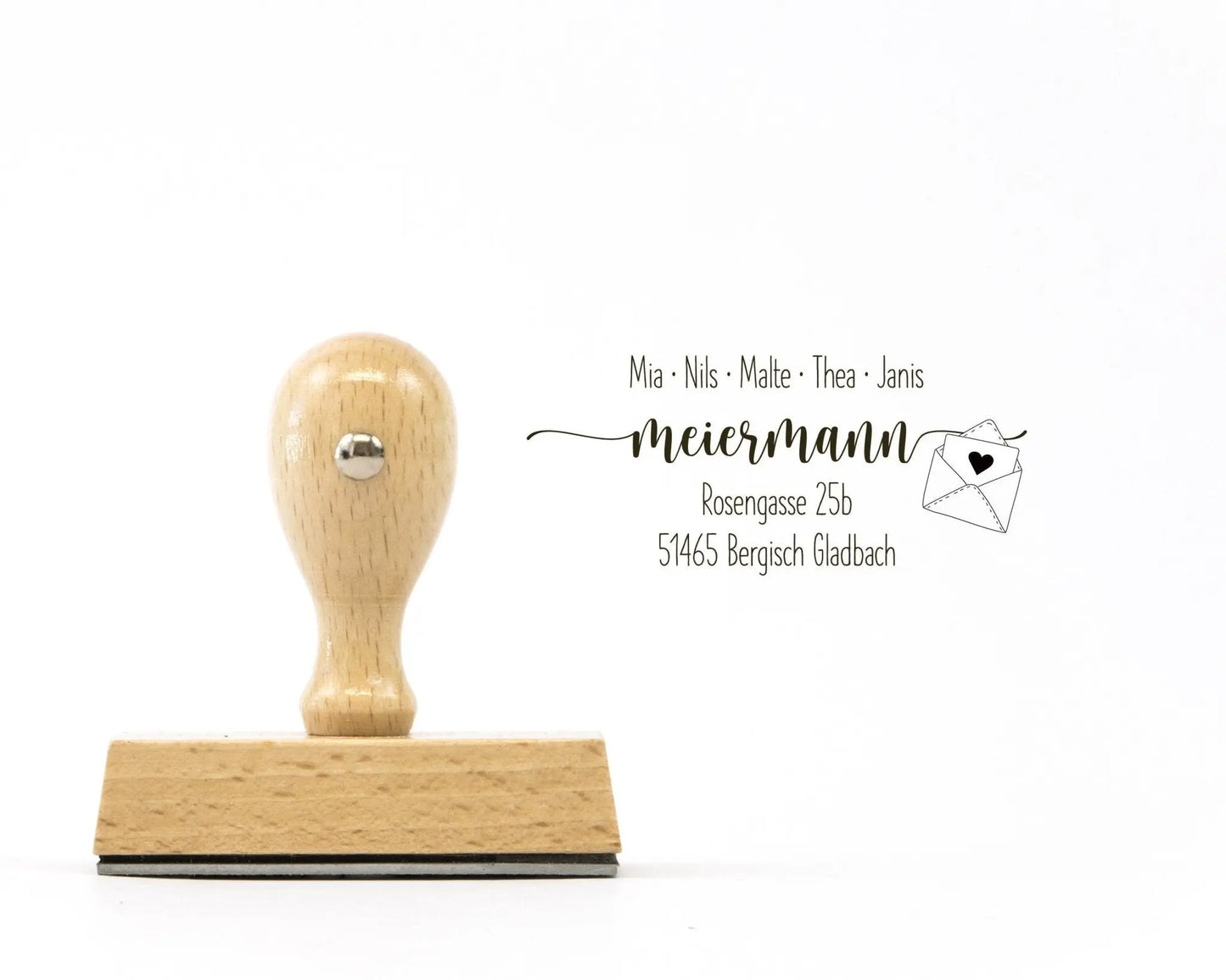 Personalisierter Adressstempel "Bergisch Gladbach" - IN LOVE WITH PAPER