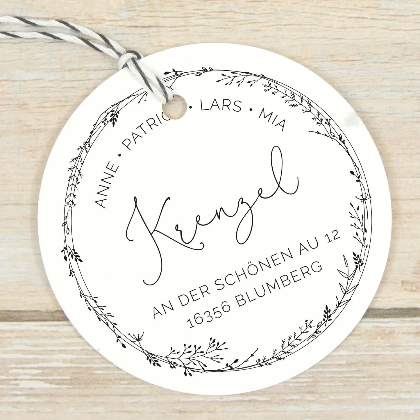 Personalisierter Adressstempel "Blumberg" - IN LOVE WITH PAPER