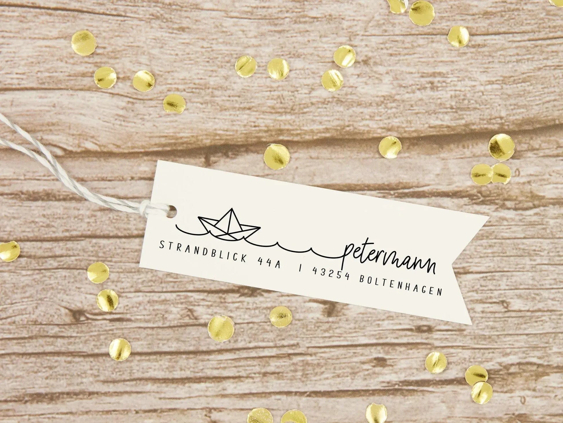 Personalisierter Adressstempel "Boltenhagen" - IN LOVE WITH PAPER