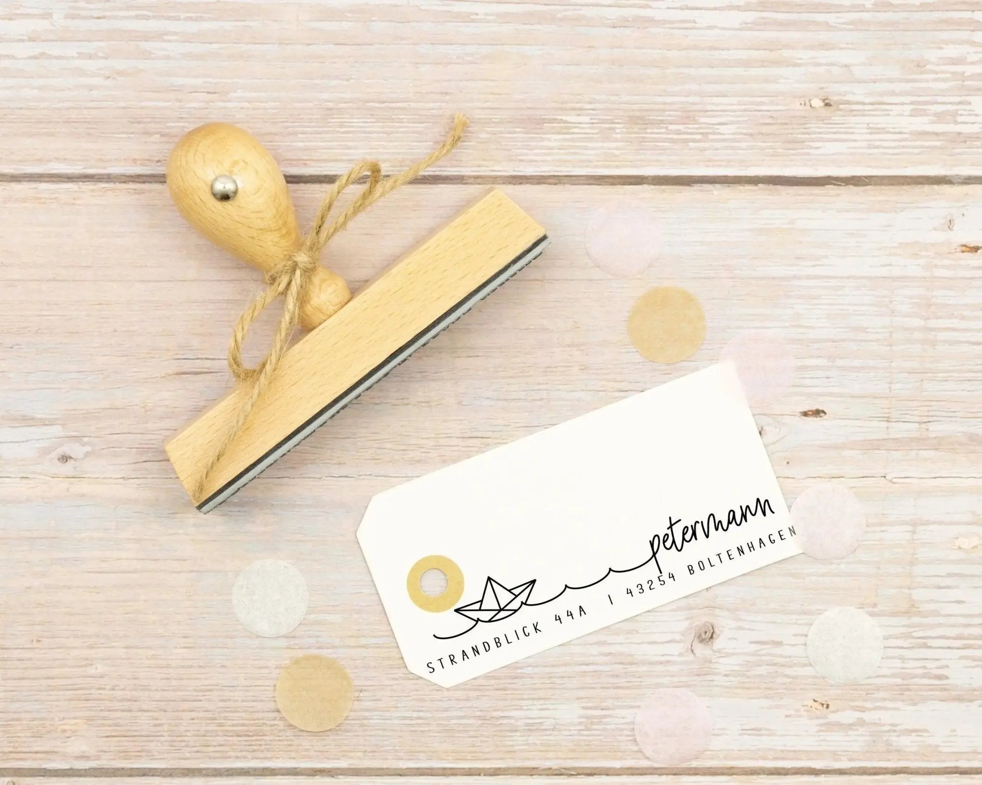 Personalisierter Adressstempel "Boltenhagen" - IN LOVE WITH PAPER