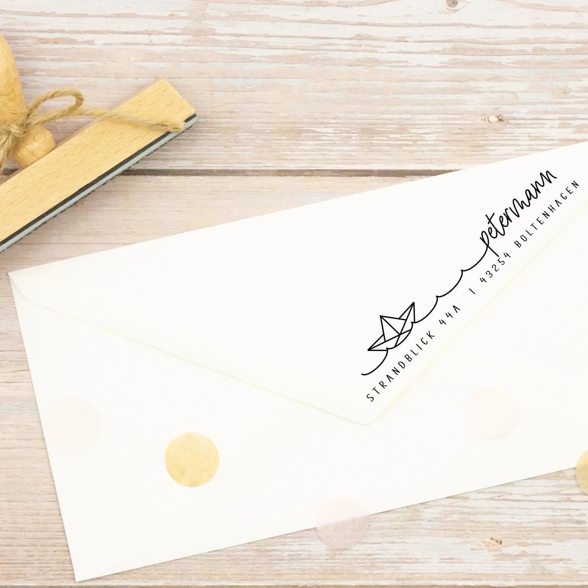 Personalisierter Adressstempel "Boltenhagen" - IN LOVE WITH PAPER
