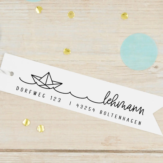 Personalisierter Adressstempel "Boltenhagen" - IN LOVE WITH PAPER