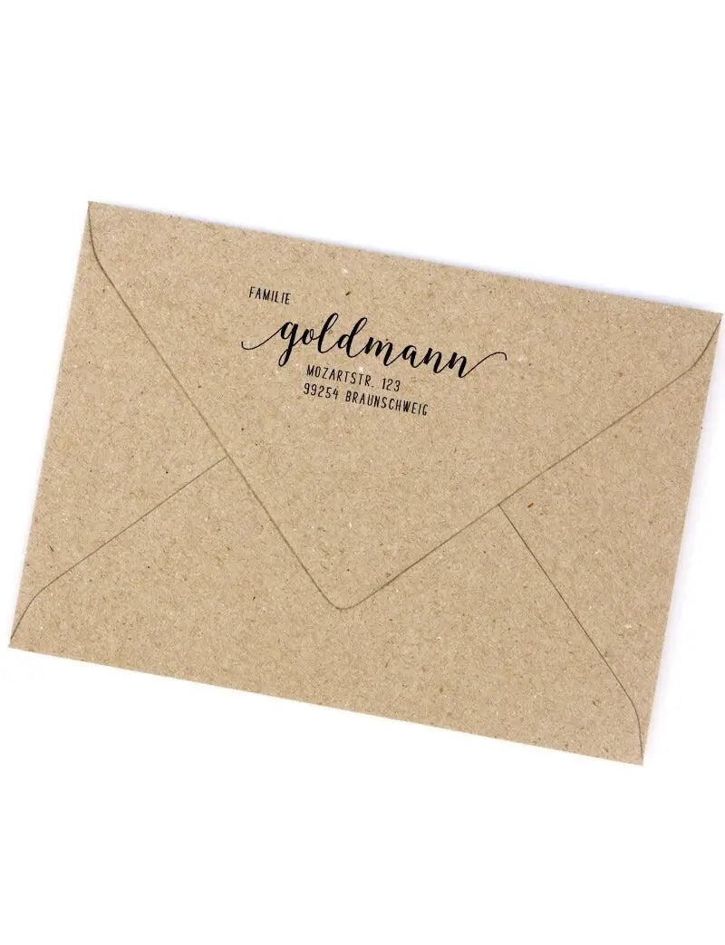 Personalisierter Adressstempel "Braunschweig" - IN LOVE WITH PAPER