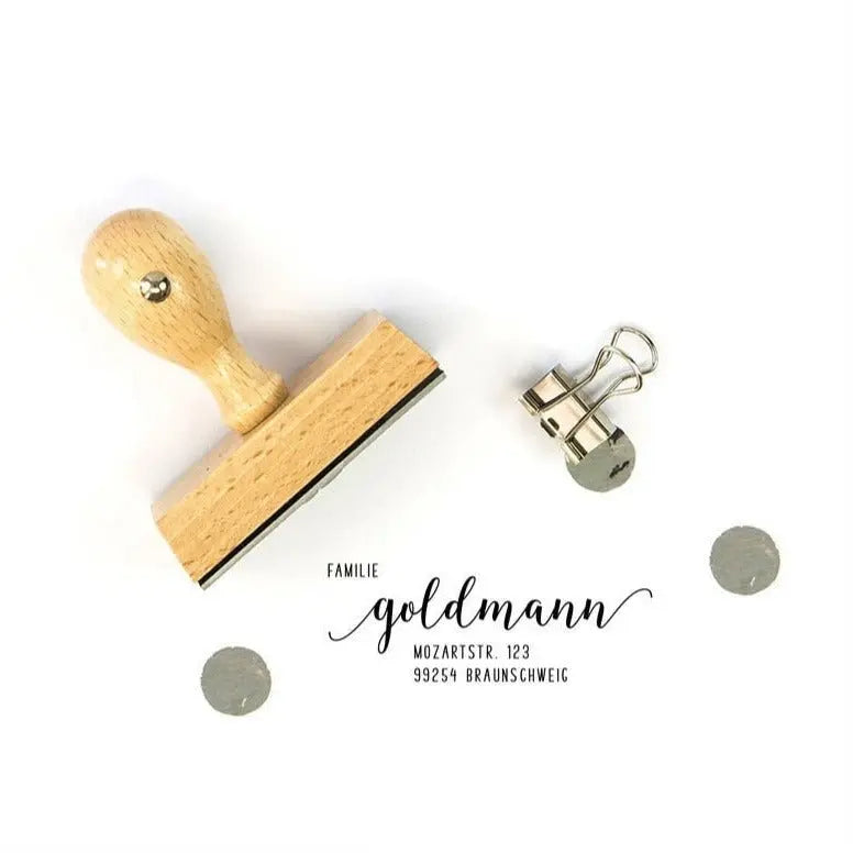 Personalisierter Adressstempel "Braunschweig" - IN LOVE WITH PAPER