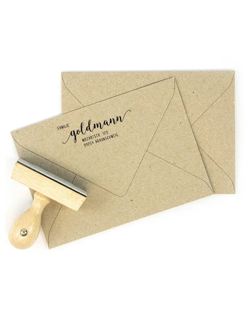 Personalisierter Adressstempel "Braunschweig" - IN LOVE WITH PAPER