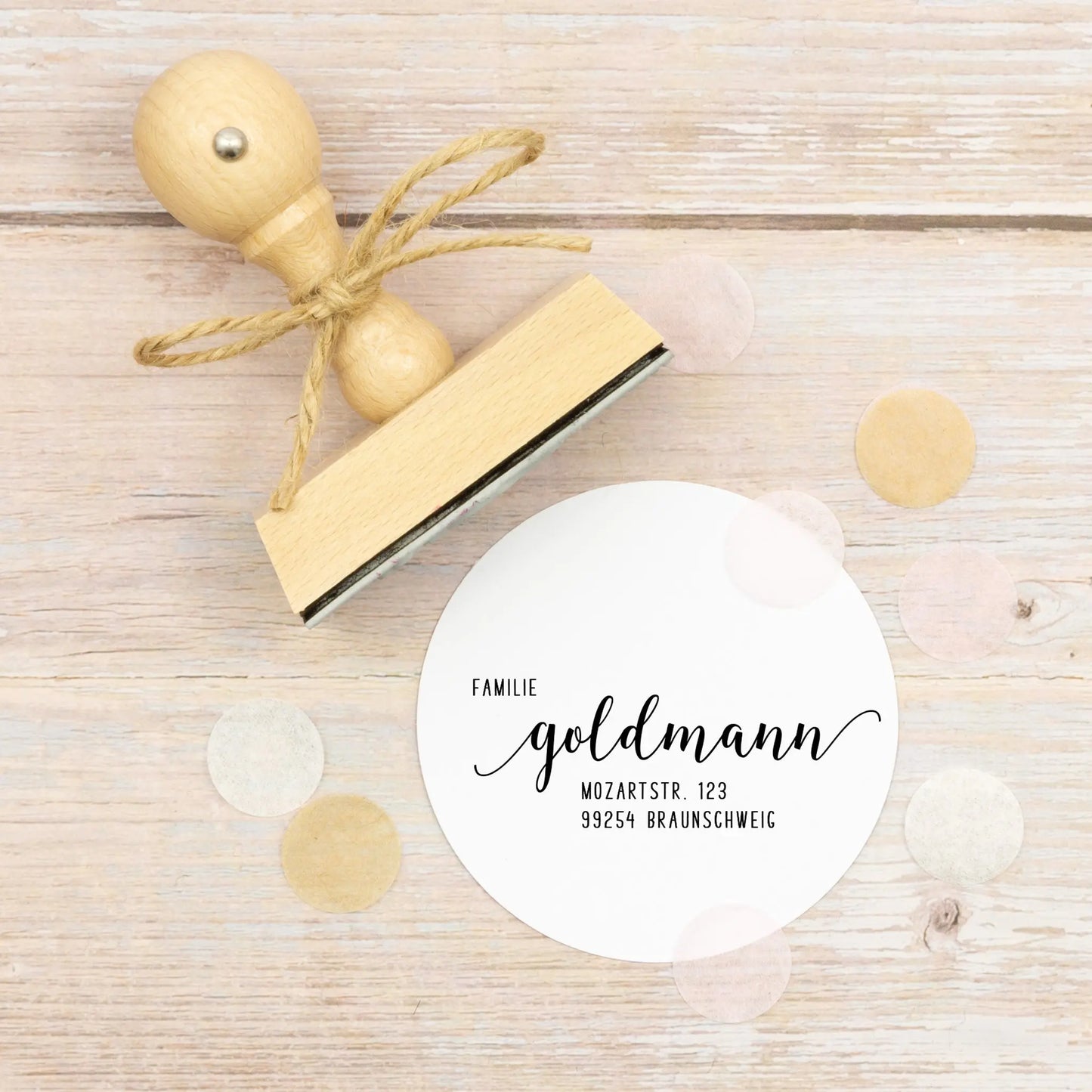 Personalisierter Adressstempel "Braunschweig" - IN LOVE WITH PAPER