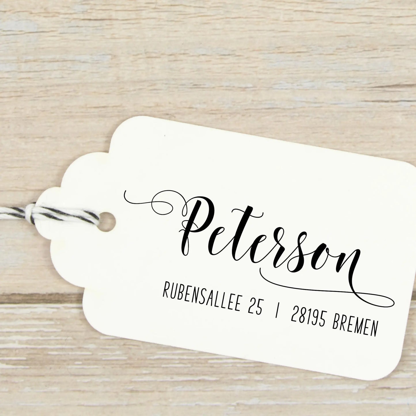 Personalisierter Adressstempel "Bremen" - IN LOVE WITH PAPER