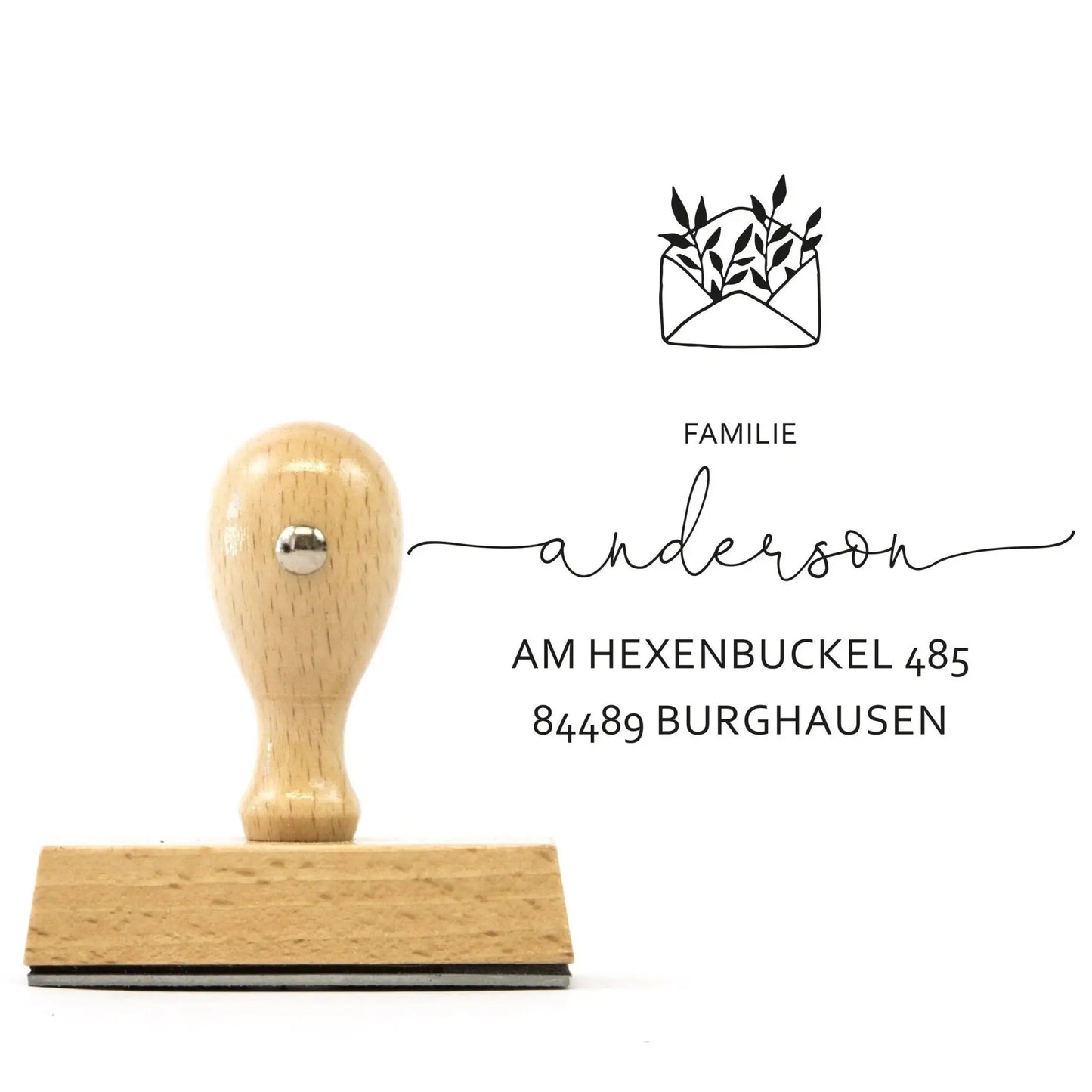 Personalisierter Adressstempel "Burghausen" - IN LOVE WITH PAPER