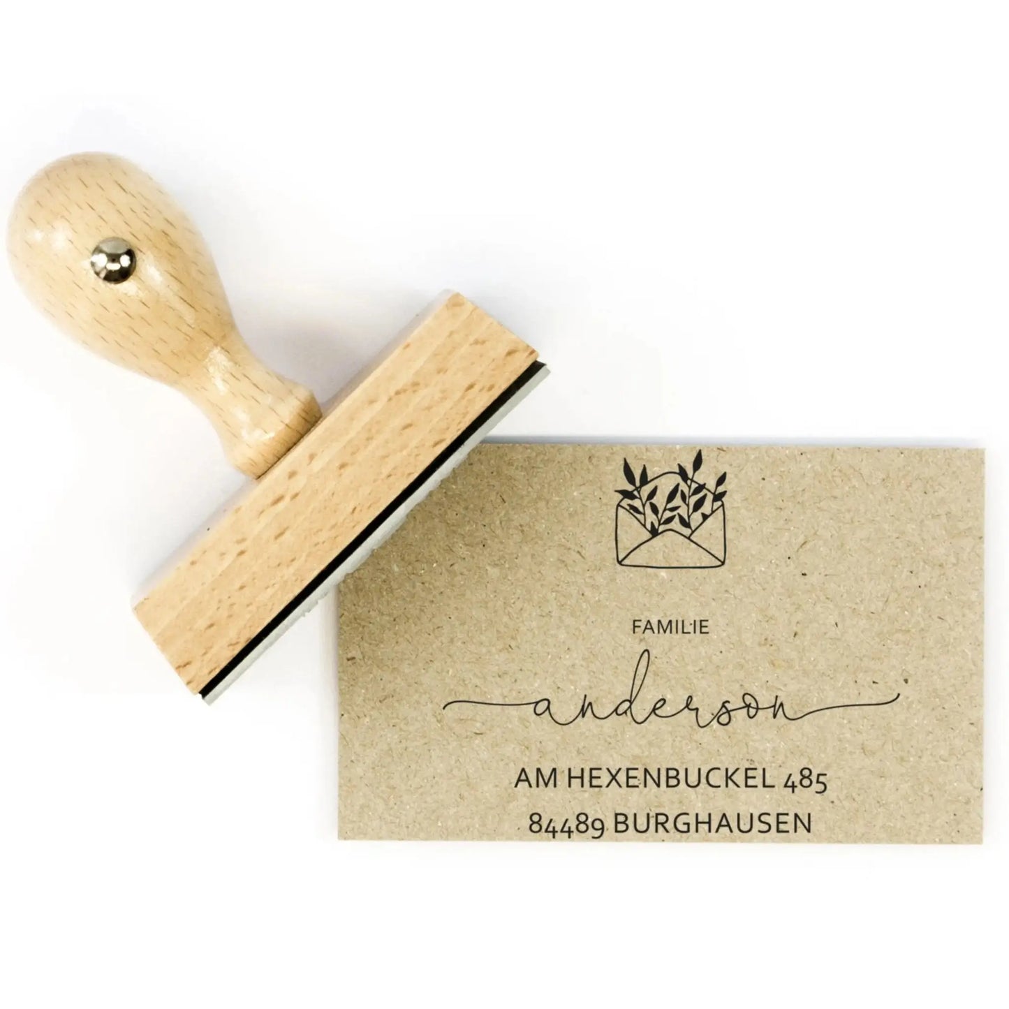 Personalisierter Adressstempel "Burghausen" - IN LOVE WITH PAPER