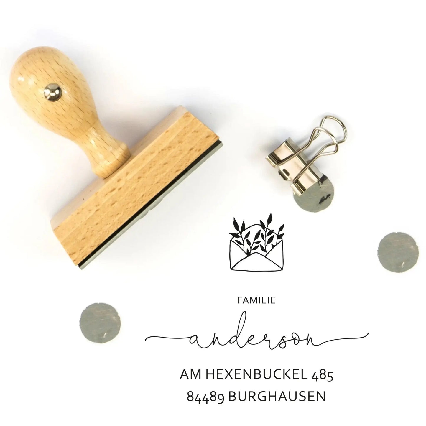 Personalisierter Adressstempel "Burghausen" - IN LOVE WITH PAPER