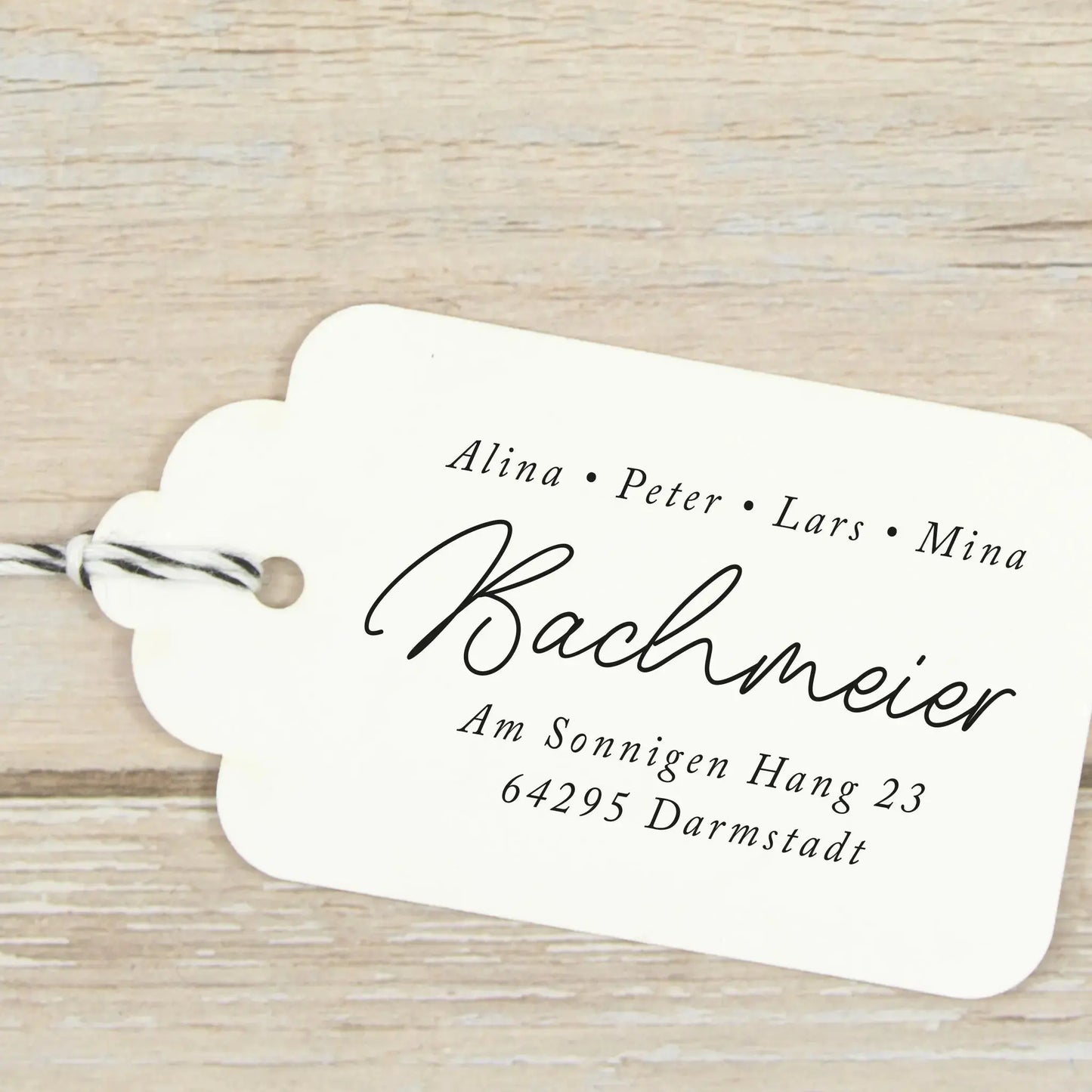 Personalisierter Adressstempel "Darmstadt" - IN LOVE WITH PAPER